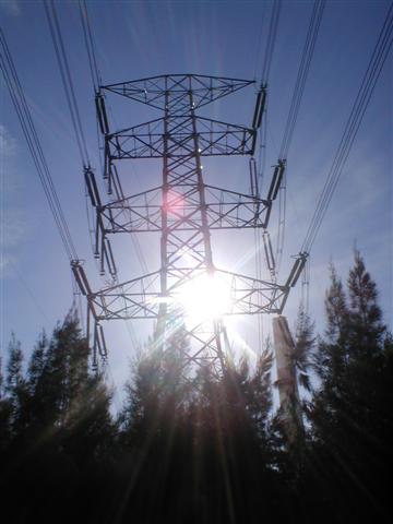 Power lines to the sun
